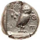 Attica, Athens. Silver Tetradrachm (15.93g) light-weight specimen. 510/500-480 BC - 2