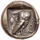 Attica, Athens. Silver Tetradrachm (17.2g), 475-465 BC - 2