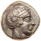 Attica, Athens. Silver Tetradrachm (16.91g), 465 BC-455 BC