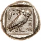 Attica, Athens. Silver Tetradrachm (16.91g), 465 BC-455 BC - 2