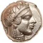 Attica, Athens. Silver Tetradrachm (17.18g), 455-440 BC