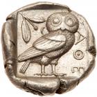 Attica, Athens. Silver Tetradrachm (17.18g), 455-440 BC - 2