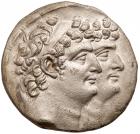 Seleukid Kingdom. Antiochos XI Epiphanes Philadelphos and Philip I Philadelphos. Silver Tetradrachm (15.8 g), circa 94-93 BC