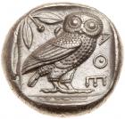 Attica, Athens. Silver Tetradrachm (14.5g), ca. 465-455 BC Almost Unc - 2