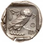 Attica, Athens. Silver Tetradrachm (17.18g), ca. 440-404 BC - 2