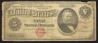 1886, $5 Silver Certificate Fair