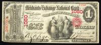 Original Series, $1 National Bank Note. The Merchants Exchange National Bank, The City of New York