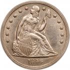 1846 Liberty Seated $1 ICG AU58