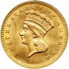 1862 $1 Gold Indian PCGS MS63