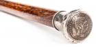 Hawaiian Cane. Made by John Baumgart with 1883 Hawaii Silver Dollar Embedded in - 2