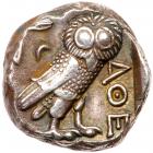 Attica, Athens. Silver Tetradrachm (17.22 g), ca. 350-294 BC EF - 2