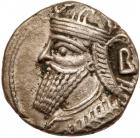 Parthian Kingdom. Vologases IV. BI Tetradrachm (13.77 g), ca. AD 147-191 VF