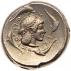 Sicily, Syracuse. Deinomenid Tyranny. Silver Tetradrachm (17.13 g), 485-466 BC S