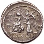 M. Nonius Sufenas. Silver Denarius (3.89 g), 57 BC EF - 2