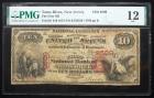 1875, $10 National Bank Note PMG Fine