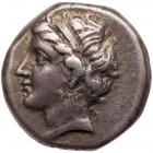 Calabria, Taras. Campano-Tarentine series. Silver Nomos (7.21 g), ca. 281-272 BC