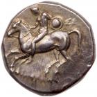 Calabria, Taras. Silver Nomos (7.87 g), ca. 280 BC Choice VF - 2