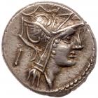 D. Silanus L.f. Silver Denarius (4.02 g), 90 BC Superb EF