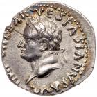 Vespasian. Silver Denarius (3.55 g), AD 69-79 EF