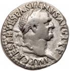 Vespasian. Silver Denarius (3.24 g), AD 69-79 About VF