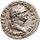 Divus Vespasian. Silver Denarius (3.48 g), died AD 79 EF