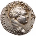 Titus. Silver Denarius (3.41 g), as Caesar, AD 69-79 Superb EF