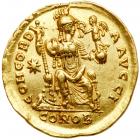 Theodosius II. Gold Solidus (4.38 g), AD 402-450 EF - 2