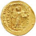 Phocas. Gold Solidus (4.46 g), 602-610 Choice VF - 2