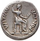 Tiberius. Silver Denarius (3.67 g), AD 14-37 About VF - 2