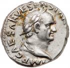 Vespasian. Silver Denarius (3.12 g), AD 69-79 EF