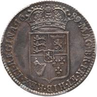 Great Britain. Halfcrown, 1689 PCGS AU55 - 2