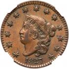 1827 N-1 R2 NGC graded MS63 Brown