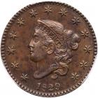 1829 N-1 R3 Large Letters PCGS graded MS63 Brown