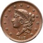 1837 N-10 R1 Head of 1838 PCGS graded MS64 Brown