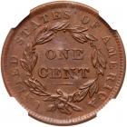1838 N-6 R1 NGC graded MS63 Brown, CAC Approved - 2