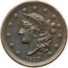 1839 N-9 R2 Silly Head PCGS AU Detail Altered Surface