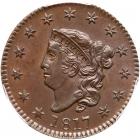 1817 N-6 R1 PCGS graded MS63 Brown, CAC Approved