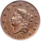 1826 N-1 R2 PCGS graded MS63 Brown, CAC Approved