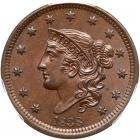 1838 N-9 R3 PCGS graded MS64+ Brown, CAC Approved