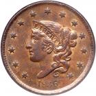 1836 N-2 R2 NGC graded MS62 Brown