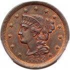 1853 N-25 R1 Repunched 1 PCGS graded MS65 Brown, CAC Approved