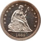 1869 Liberty Seated 25C