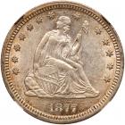 1877-CC Liberty Seated 25C NGC AU58