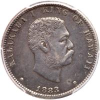 1883 Hawaiian Quarter Dollar