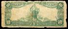 1902, $10 National Bank Note Poor - 2