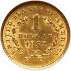 1852 $1 Gold Liberty NGC MS62 - 2