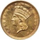 1873 $1 Gold Indian. Open 3