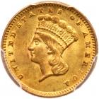 1874 $1 Gold Indian PCGS AU58