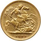 Great Britain. Half Sovereign, 1899 VF - 2