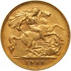 Great Britain. Half Sovereign, 1908 VF - 2